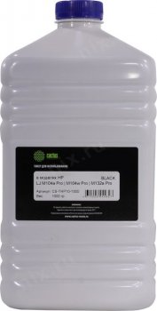 Тонер Cactus CS-THP10-1000 черный флакон 1000гр. для принтера CF218A/CF230A/CF230X/CF233A/CRG-047/CRG-051 (для картриджей с магнитным роликом), HP LJ