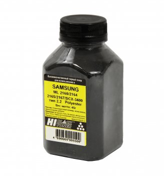 Тонер Hi-Black для Samsung ML-2160/2164/2165/SCX-3400, Polyester, Тип 2.2, Bk, 45 г, банка