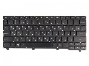 Клавиатура NB116BT1-MB-V11 для ноутбука Lenovo IdeaPad 100s-11IBY, черная без рамки, гор. Enter