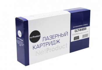 Картридж NetProduct (N-CLT-K406S) для Samsung CLP-360/365/368/CLX-3300/3305, Bk,1,5K
