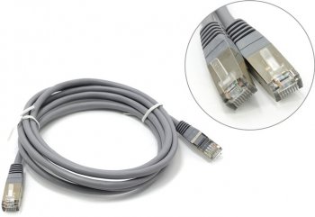 Кабель FTP Patch Cord кат.5e 2м, серый