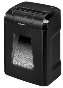 Уничтожитель бумаги Fellowes PowerShred 12C (секр.P-4) фрагменты 12лист. 18лтр. скобы пл.карты