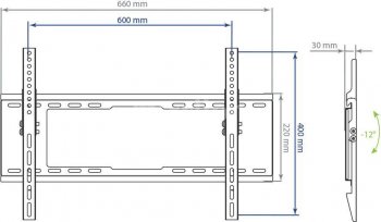 Кронштейн наст. LED/LCD телевизоров Kromax IDEAL-102 black