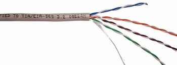 Кабель UTP Lanmaster TWT-6- кат.6 U/ не экранированный 4X2X24AWG внутренний 305м белый