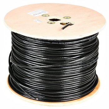 Кабель FTP Lanmaster LAN-6EFTP-WP-OUT кат.6 F/UTP 4X2X24AWG PE внешний 305м черный