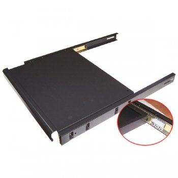 Полка выдвижная для клавиатуры Lanmaster TWT-CBB-SK-8/20 1U нагр.:20кг. 19" черный (упак.:1шт)