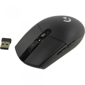 Мышь беспроводная Logitech G305 LIGHTSPEED Black Wireless Gaming Mouse <910-005282> (RTL) USB 6btn+Roll