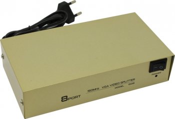 Разветвитель видеосигнала 8-Port Video Splitter (VGA15F+8xVGA15F) + б.п.
