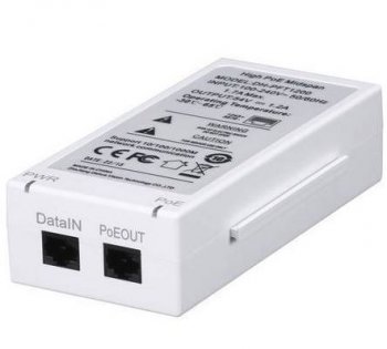 Адаптер PoE Dahua <DH-PFT1200> Hi-PoE injector (Вх. AC100-240V, Вых. DC54V)