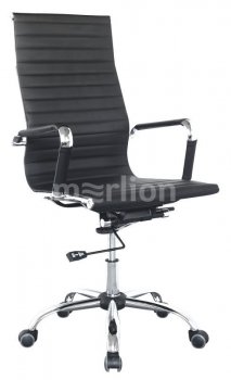 Кресло офисное Бюрократ CH-883 черный искусственная кожа крестовина хром [ch-883/black]