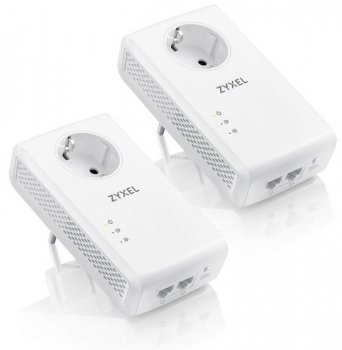 Адаптер Powerline (HomePlug) Zyxel PLA5456-EU0201F AV1800 Gigabit Ethernet (упак.:2шт)