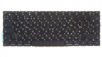 Клавиатура для ноутбука Apple MacBook Pro Retina 13 A1708 Function Key Late 2016 Mid 2017, Г-образный Enter Rus OEM