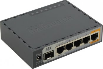Маршрутизатор MikroTik <RB760iGS> RouterBOARD hEX S (5UTP 1000Mbps PoE, 1SFP, USB)
