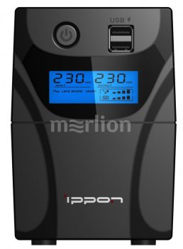 Источник бесперебойного питания Ippon Back Power Pro II Euro 650 360Вт 650ВА черный