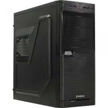 Корпус Miditower Exegate <XP-330U> Black ATX 350W (24+4пин) <EX272726RUS>