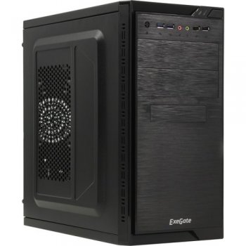Корпус Miditower Exegate <QA-412U> Black microATX 500W (24+4+6/8пин) <EX272747RUS>