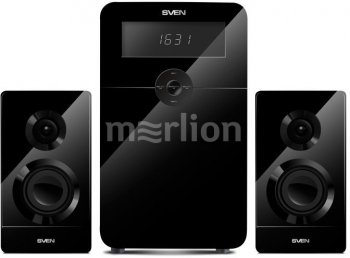 Колонки SVEN MS-2250 Black (2x15W +Subwoofer 50W, дерево, SD,USB, FM, ПДУ)