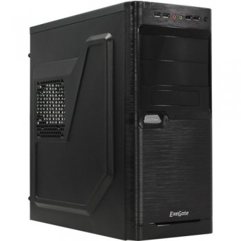 Корпус Miditower Exegate <XP-330U> Black ATX без БП <EX272731RUS>