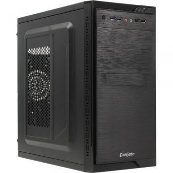 Корпус Miditower Exegate <QA-412U> Black microATX без БП <EX272749RUS>