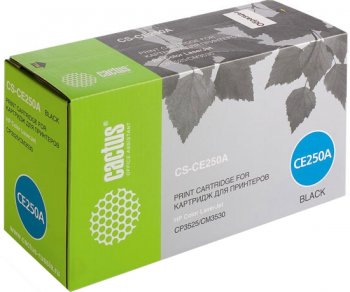 Картридж Cactus CS-CE250AV Black для HP Color LJ CP3525