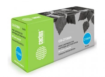 Картридж Cactus CS-CF360A CF360A черный (6000стр.) для HP CLJ M552dn/M553dn/M553N/M553x