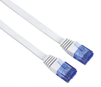 Кабель UTP Hama 4 пары cat6 5м белый RJ-45 (m)-RJ-45 (m)