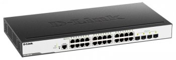 Коммутатор D-Link DGS-3000-28L/B1A 24x1Гбит/с 4SFP управляемый