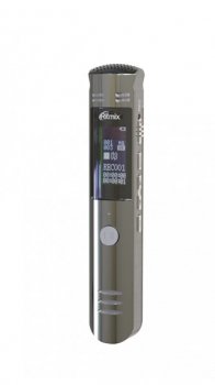 Диктофон Ritmix <RR-190 8Gb Chrome> цифр. диктофон (8Gb, LCD, FM, USB, microSD, Li-Ion)