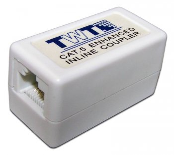Модуль проходной RJ45 RJ45 Lanmaster TWT-CP45UTP5ERJ45 кат.5E UTP бел. (упак.:1шт)