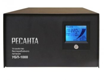 Стабилизатор напряжения Ресанта УБП-1000 электронный однофазный черный