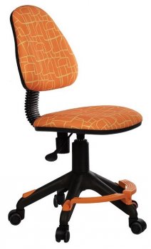 Кресло детское Бюрократ KD-4-F/GIRAFFE оранжевый жираф колеса оранжевый