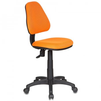 Кресло детское Бюрократ KD-4-F/TW-96-1 оранжевый TW-96-1 колеса оранжевый