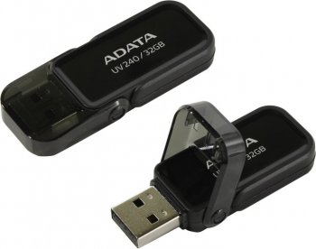 Накопитель USB A-Data UV240 <AUV240-32G-RBK> USB2.0 Flash Drive 32Gb