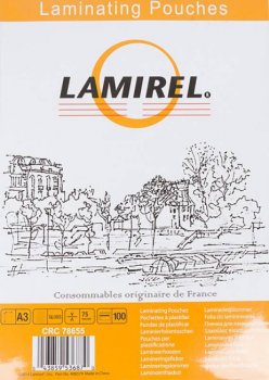 Пленка для ламинирования Lamirel <CRC78655> (A3, Gloss, 75мкм, уп.100шт)