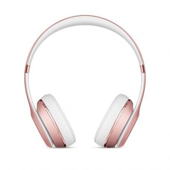 Наушники с микрофоном накладные Beats Solo3 1.36м розовое золото беспроводные bluetooth (оголовье)