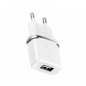 Зарядка USB-устройств HOCO c11 Smart 1xUSB-A, 5V, 1.0A, белый 6957531047728