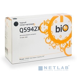 Картридж Bion Q5942X для HP LaserJet 4350N/4250DTN/4250TN/4250N/4350/4350DTN/4350TN/4250 (20000 стр.), Черный, с чипом
