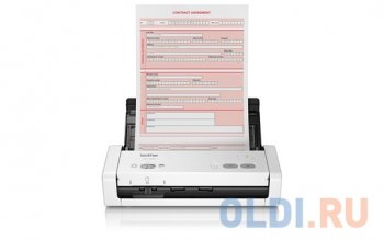 Сканер Brother <ADS-1200> (CIS, A4 Color, протяжной, 600dpi, 25 стр./мин, USB3.0, DADF)