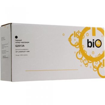 Картридж Bion BCR-Q2613A для HP Laser Jet 1300 (2500 стр.), Черный, с чипом