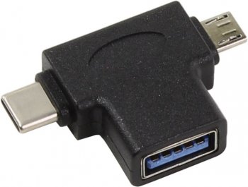 Переходник Orient <UC-302> USB3.0 AF-->>micro-B + USB-C M