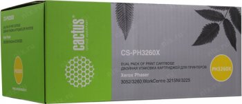 Картридж Cactus CS-PH3260X 106R02782 черный набор двойная упак. (6000стр.) для Xerox Ph 3052/3052NI/3260