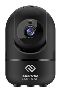 Камера видеонаблюдения Digma <DiVision 201> Black (1280x720, f=2.8mm, 802.11n, microSDXC, мик.,LED) <1021468>