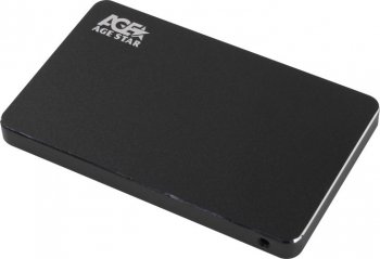 Внешний бокс HDD/SSD AgeStar 3UB2AX2 SATA I/II/III USB3.0 алюминий черный 2.5"