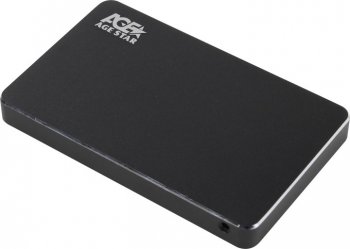 Внешний бокс HDD/SSD AgeStar 3UB2AX1 SATA I/II/III USB3.0 алюминий черный 2.5"