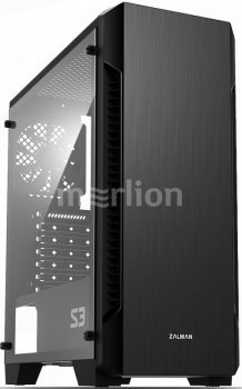 Корпус Zalman S3 черный без БП ATX 7x120mm 2xUSB2.0 1xUSB3.0 audio bott PSU