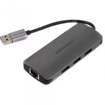 Сетевая карта внешняя Vention USB 3.0 M/Gigabit Ethernet RJ45 F+OTG CHDHA