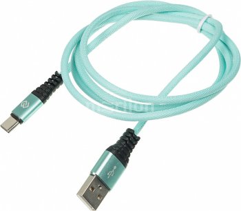 Кабель Digma TYPE-C-1.2M-BRAIDED-GR USB (m)-USB Type-C (m) 1.2м зеленый