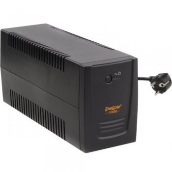 Источник бесперебойного питания 650VA Exegate Power <BNB-650 Black> <276528> защита телефонной линии/RJ45