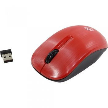 Мышь беспроводная Oklick 525MW красный оптическая (1000dpi) USB (2but)