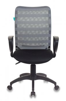 Кресло офисное Бюрократ CH-599AXSN/32G/TW-11 (спинка серая сетка, сиденье чёрная ткань)